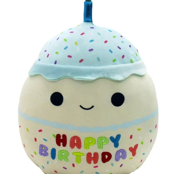 Squishmallows Other - Squishmallows 10” Happy Birthday Plush Cupcake - Multicolor